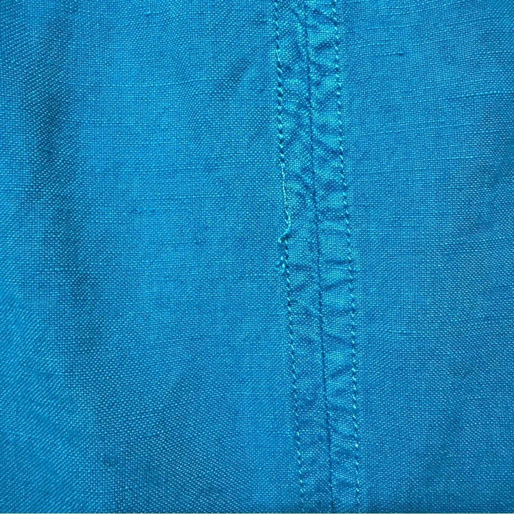 Young Fabulous & Broke| NWT Women’s Size large Linen Blend Cerulean Blue Vest - Picture 5 of 8